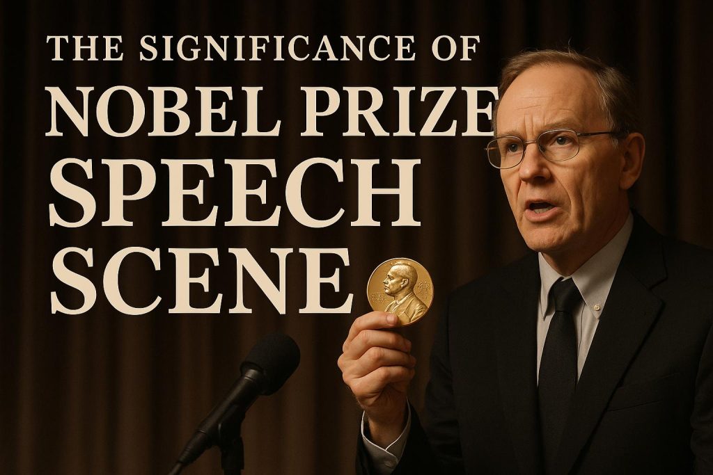 The Significance of the Nobel Prize Speech Scene