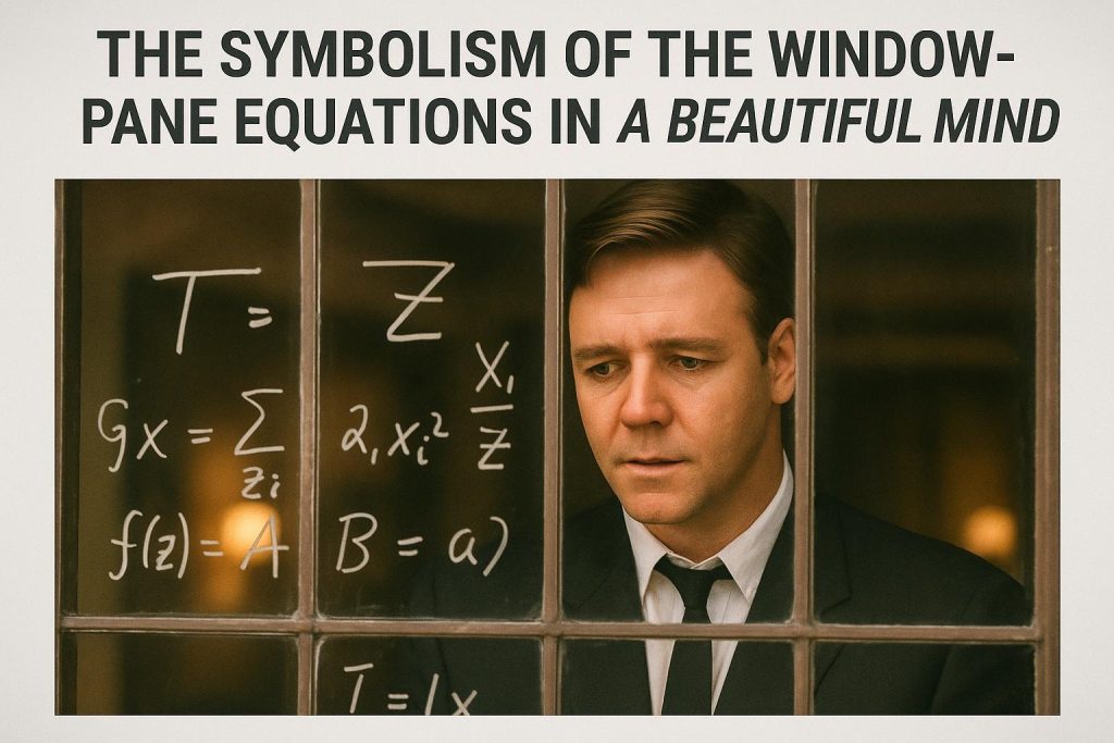 The Symbolism of the Windowpane Equations in A Beautiful Mind