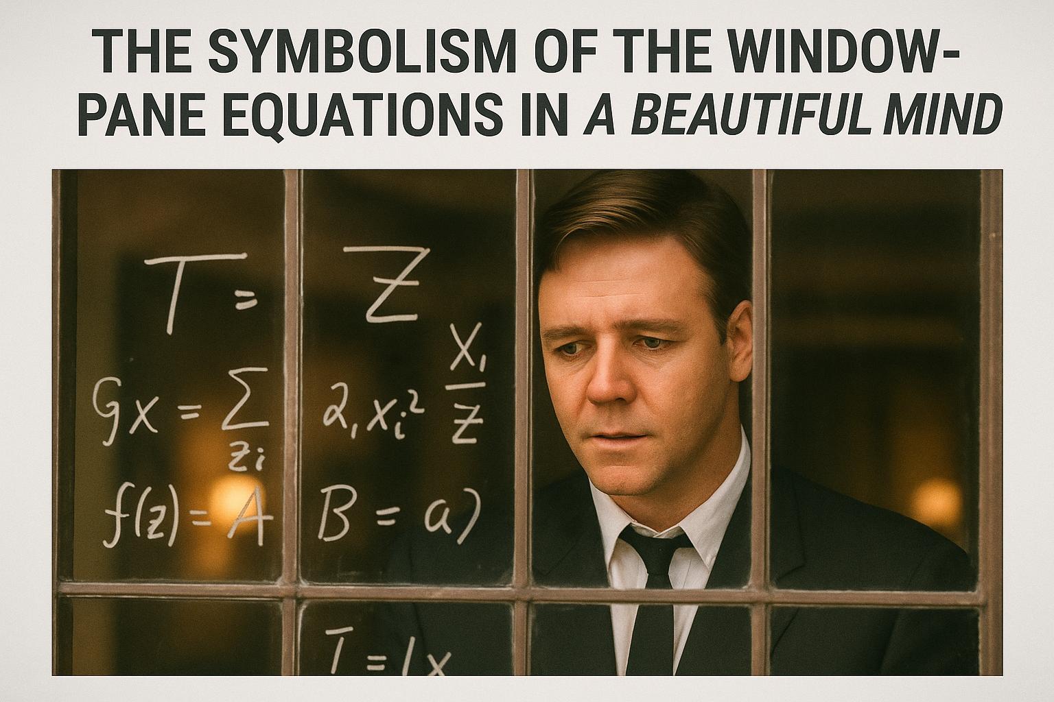 The Symbolism of the Windowpane Equations in A Beautiful Mind
